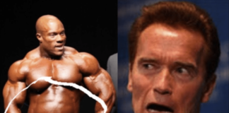 Arnold Schwarzenegger Wachswampe Bodybuilding