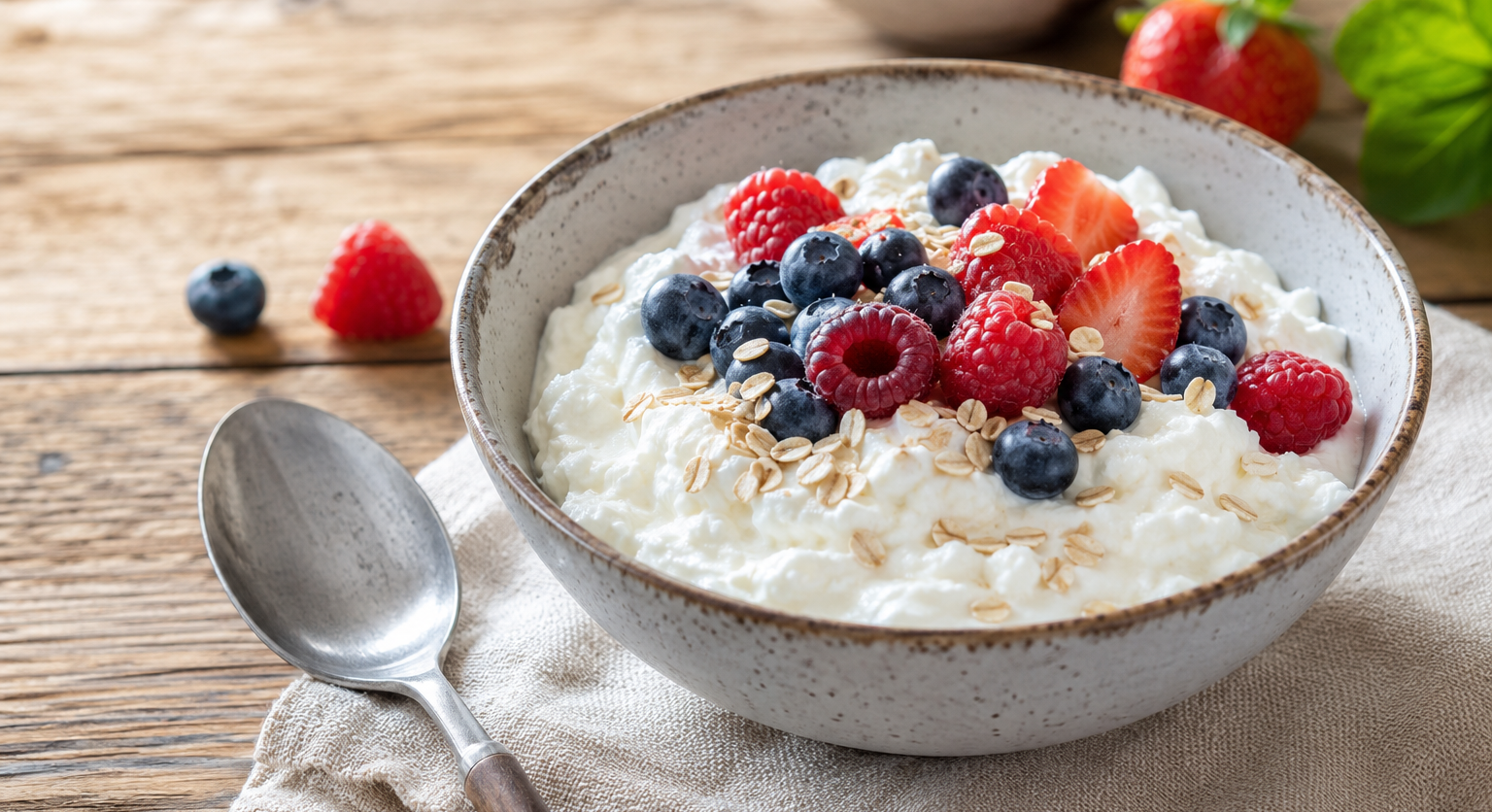 Magerquark klassisch mit Beeren